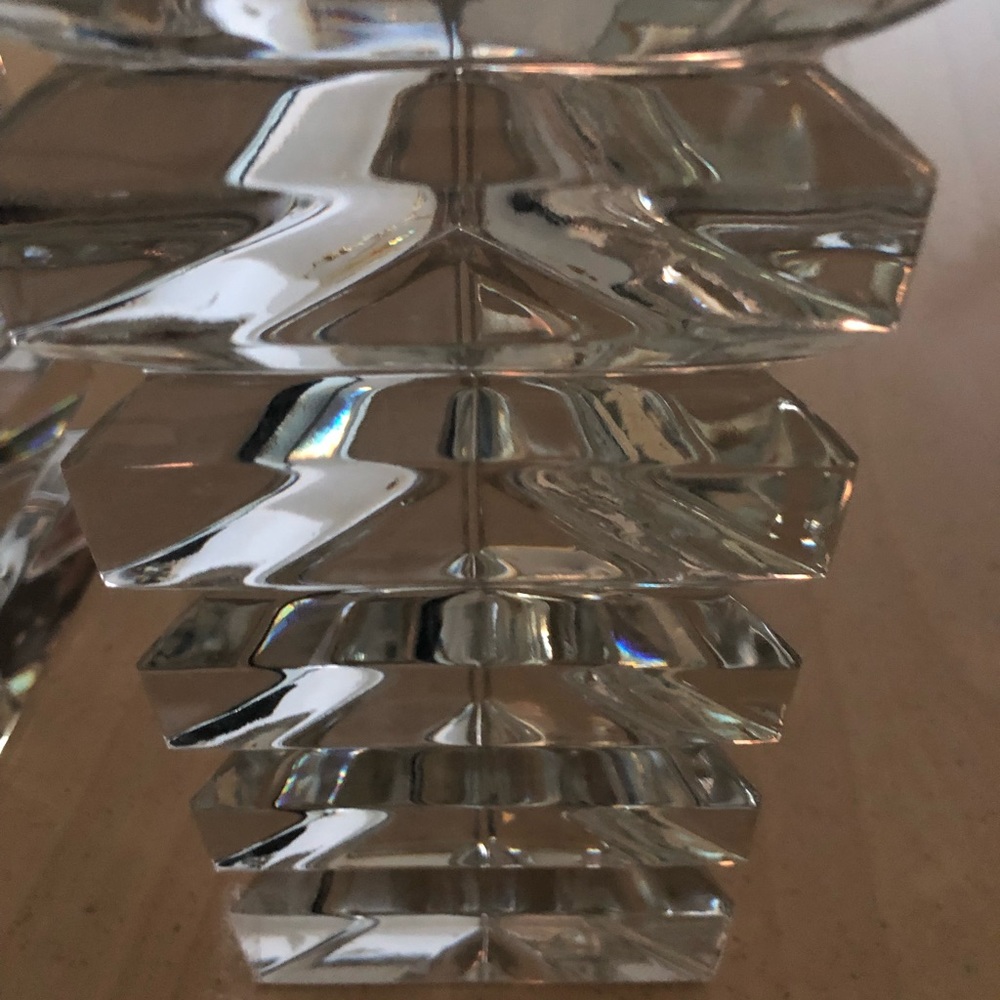 Crystal Ridel candlesticks - Picture 5 of 6